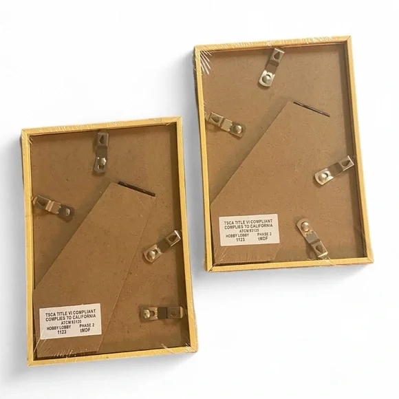 Gold Picture Frames 4x6 Set of 2 - Picture 2 of 2